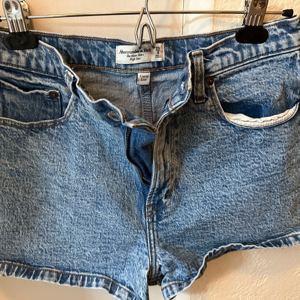Abercrombie & Fitch Light Blue Denim Shorts